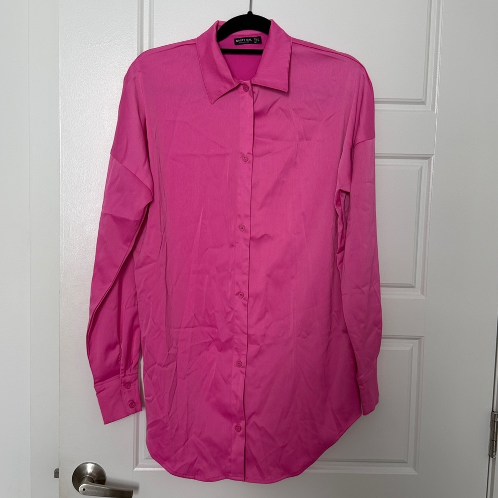 Nasty Gal Fuchsia Shirt
